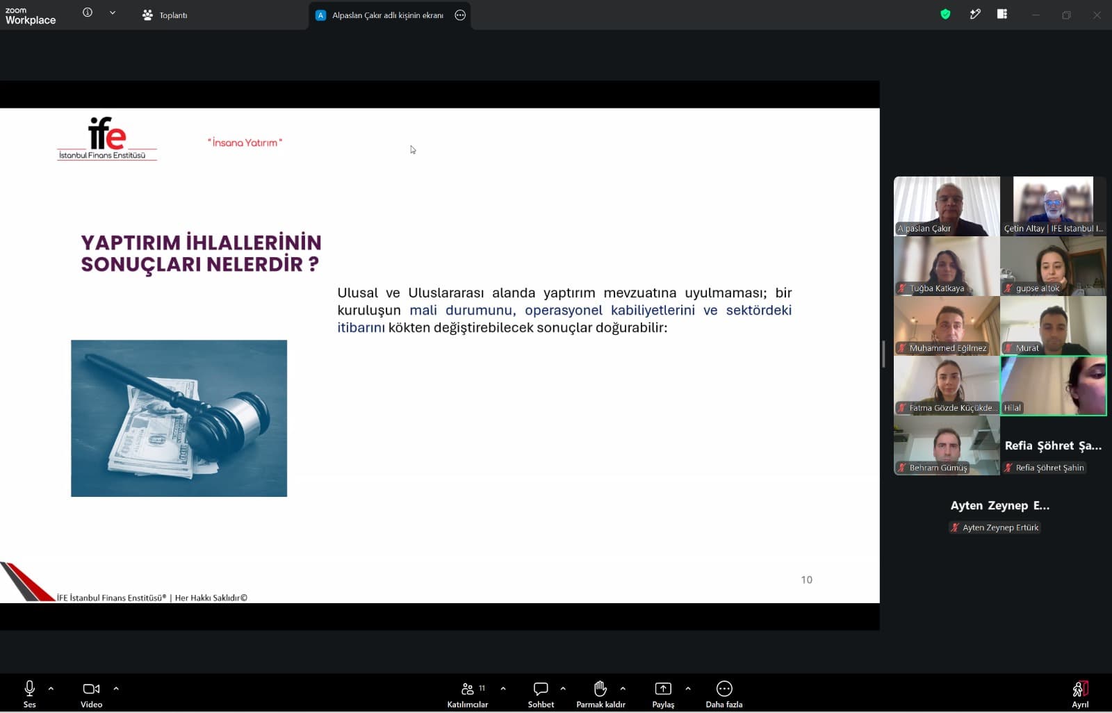 Ziraat Bankası Teftiş Kurulu uluslararası finansal yaptırımlar ve sınır ötesi uygulamalar eğitimi online – Alpaslan Çakır